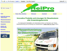 Tablet Screenshot of heipro.de
